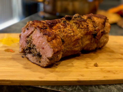 Lemon Pepper Stuffed Pork Tenderloin 